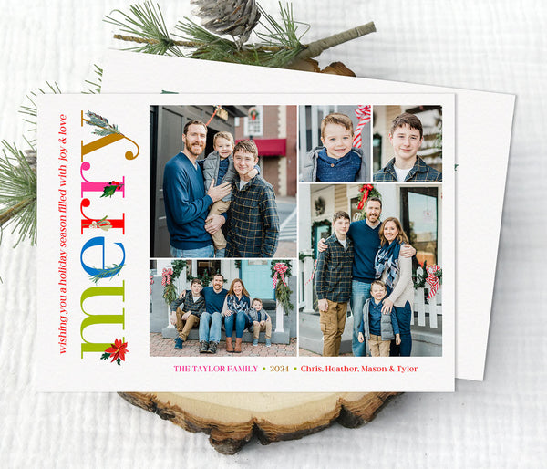 Merry Memories Printable Christmas Card | Lil' Sprout Greetings