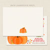 Three Child Fall Pumpkin Birthday Invitation