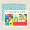 playful party joint birthday invitation