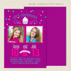 cupcake confetti joint birthday party invitations girl