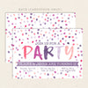 perfect party joint birthday invitation purples
