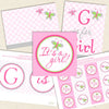 pink butterfly printable shower decorations