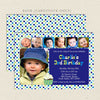 6 Photo Collage Boy Birthday Invitations