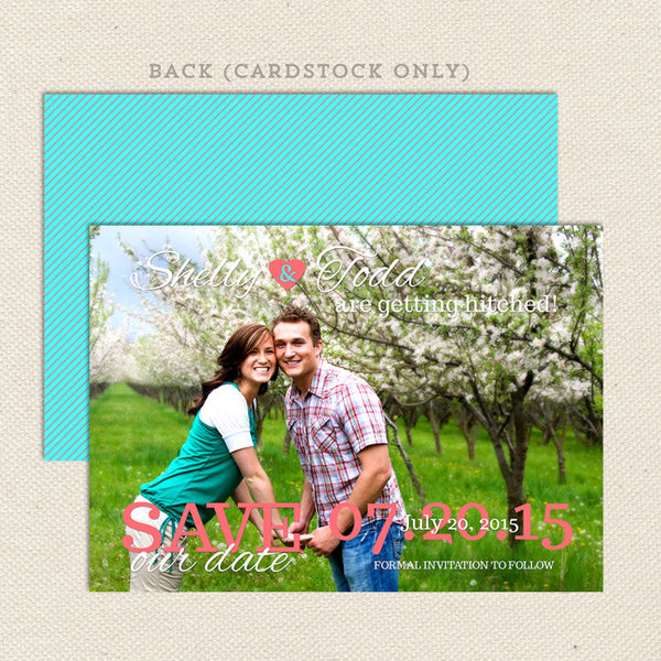 getting hitched save the date announcement