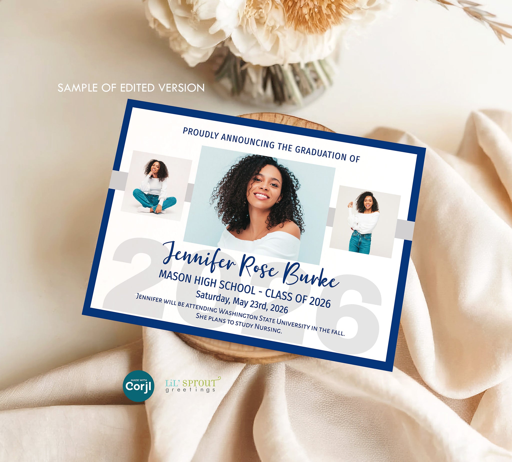 Senior Snapshots Graduation Announcements | Lil' Sprout Greetings Senior Snapshots Graduation Announcements | Lil' Sprout Greetings