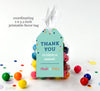 colorful confetti birthday coordinating printable thank you tag
