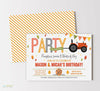 Fall Farm Joint Birthday Invitations