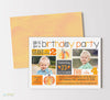 Halloween Harvest Double Birthday Party Invitations