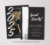 Masculine Simple Graduation Invitation