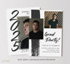 Masculine Simple Graduation Invitation