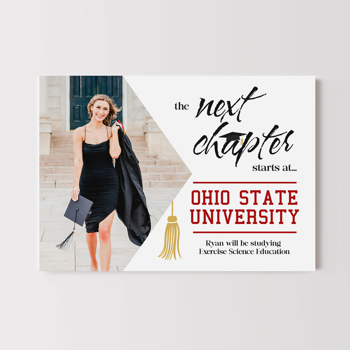 Graduation Poster Using Chapter Next Chapter Graduation Printable Sign | Lil' Sprout Greetings