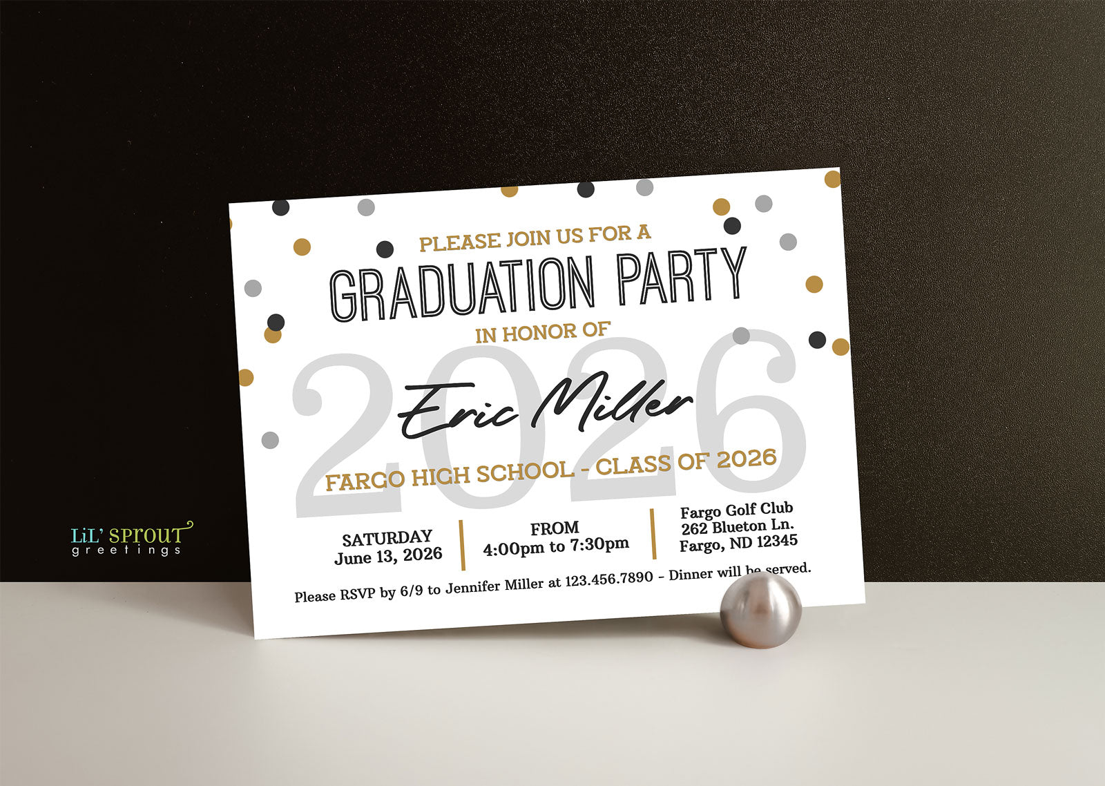 Open House Graduation Party Invitation | Lil' Sprout Greetings Open House Graduation Party Invitation | Lil' Sprout Greetings
