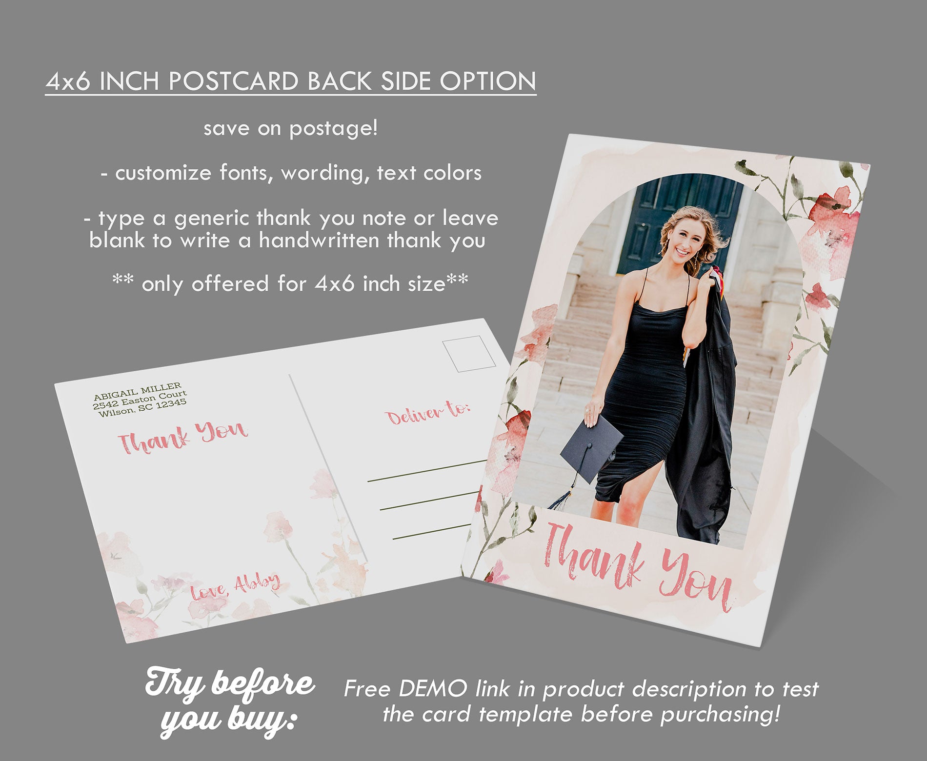 what to write on the back of a grad card Pink Floral Graduation Thank You romance-dawn Suicune Ex Immersive - Online Order or Live Break:Online Order
