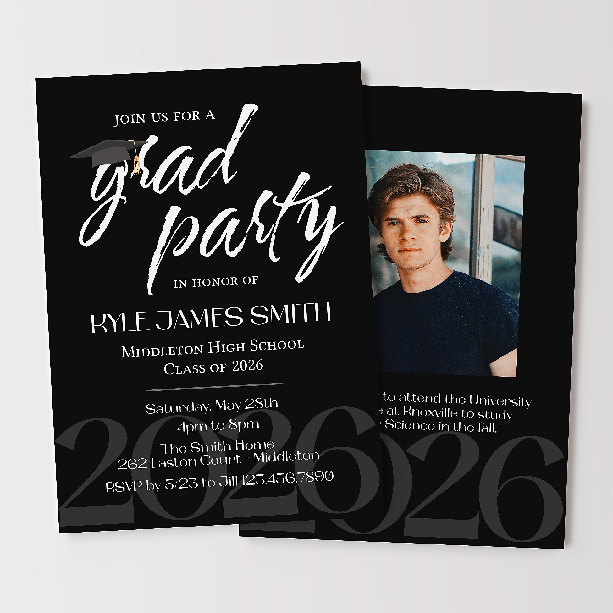 Simple Graduation Party Invite