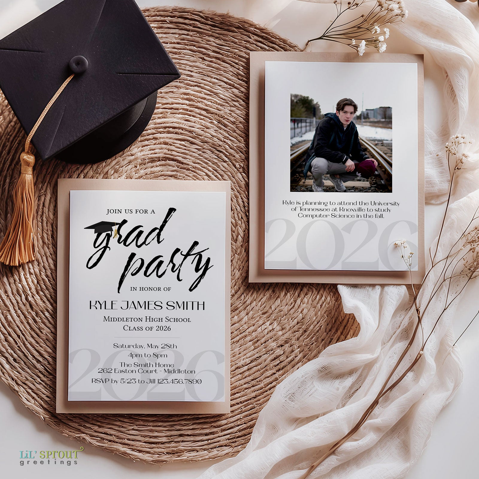 Simple Graduation Party Invite