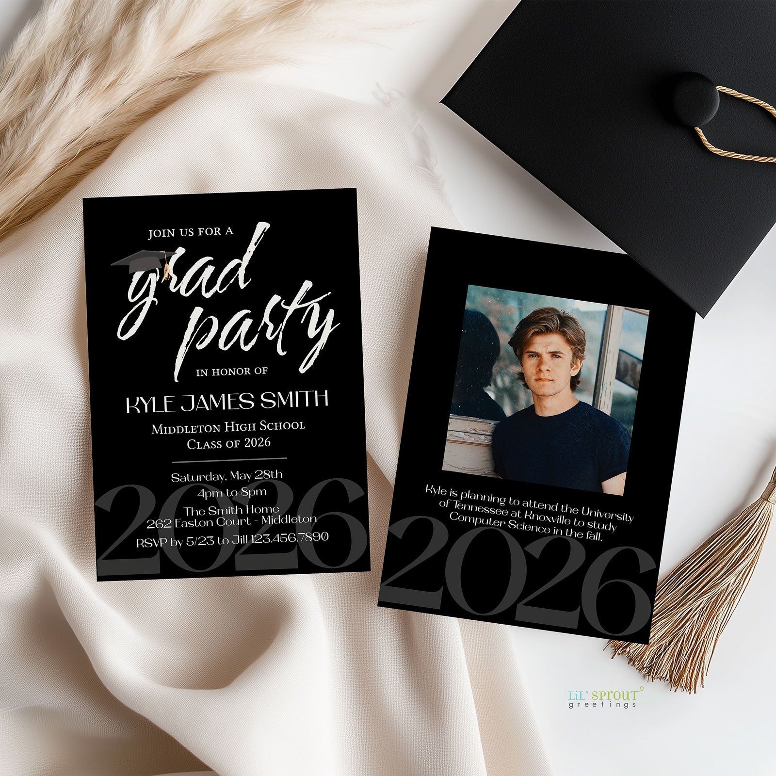 Simple Graduation Party Invite
