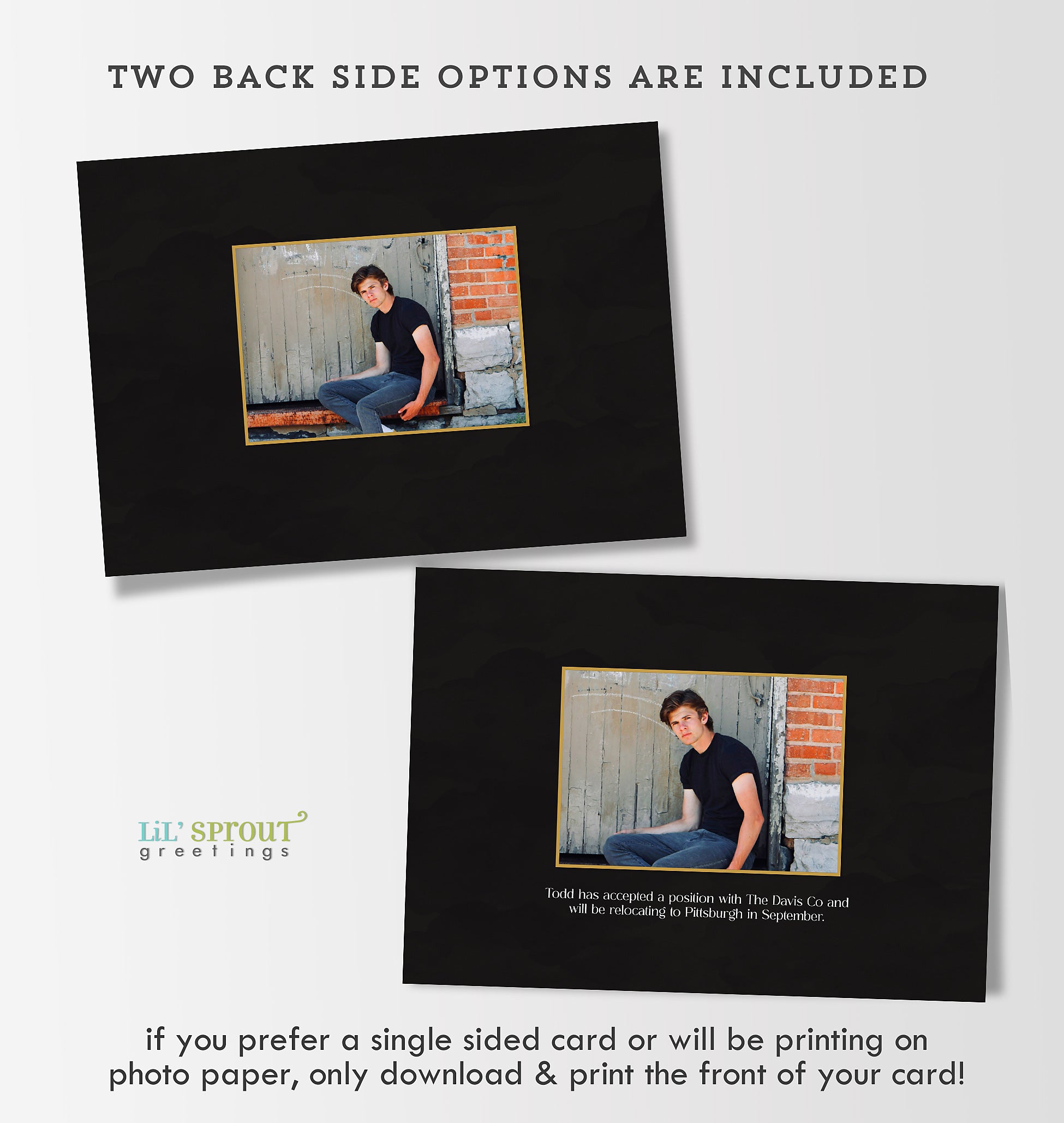 Then and Now Graduation Announcements | Lil' Sprout Greetings Then and Now Graduation Announcements | Lil' Sprout Greetings