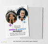 Two Balloon Dual Birthday Invite
