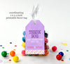 unicorn birthday matching printable favor tags