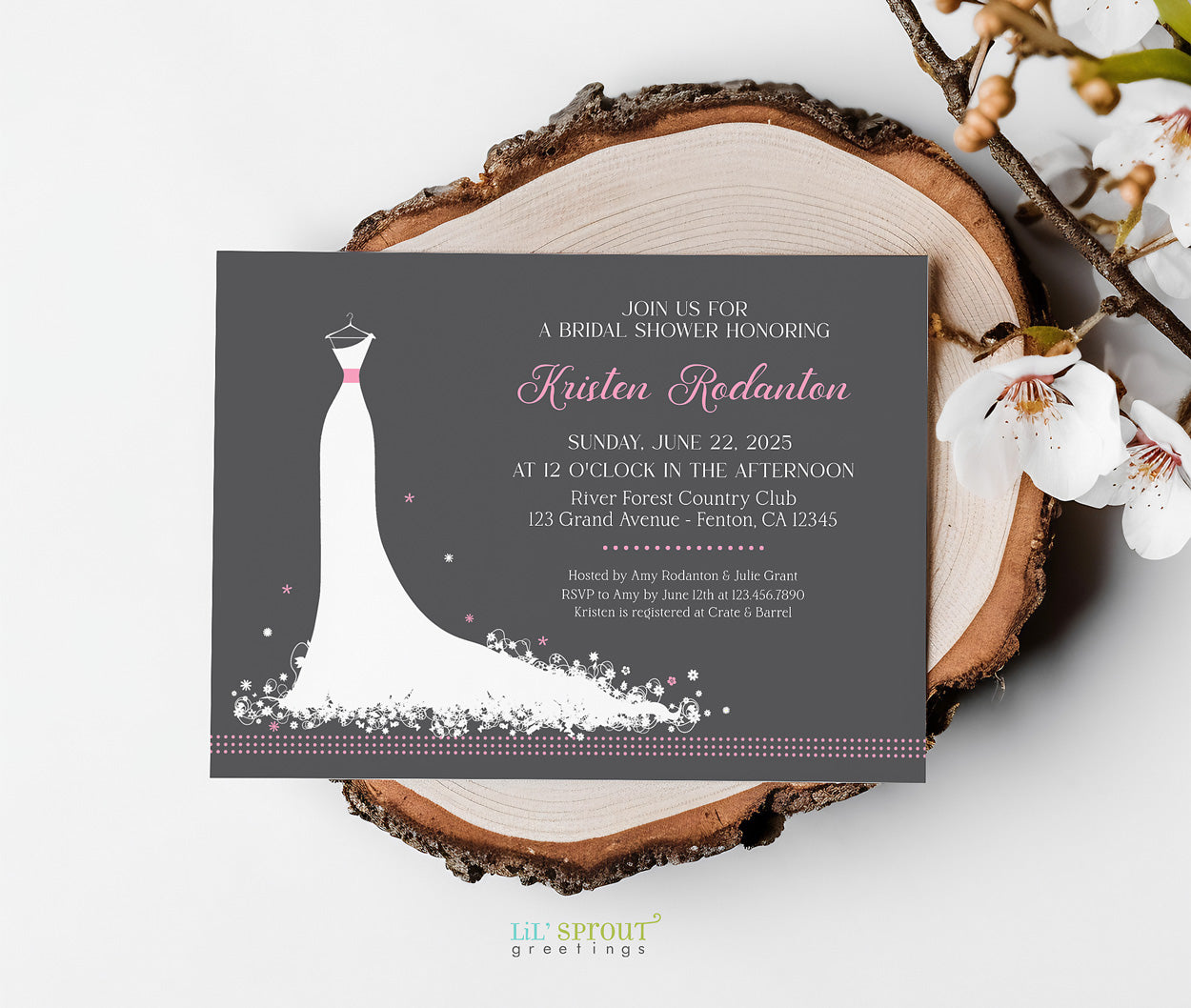 Wedding Dress Bridal Shower Invitations Wedding Dress Bridal Shower Invitations