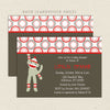 sock monkey baby shower invitation