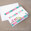 bird girl baby shower thank you note