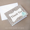 elephant boy baby shower thank you note