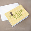 teddy bear neutral baby shower thank you note