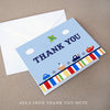 transportation boy baby shower thank you note