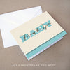 vintage boy baby shower thank you note