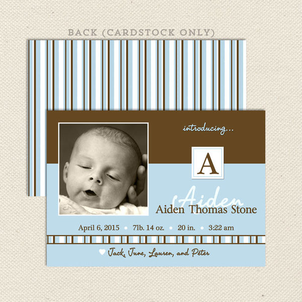 aiden boy birth announcements