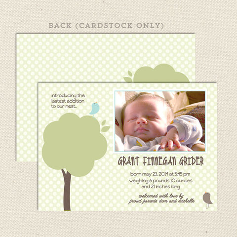 grant boy birth announcement