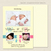 Bird Twin Birth Announcement