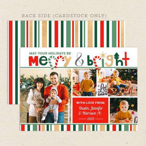 christmas-photo-card-merry-bright-red-green-gold-front