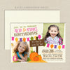 fall harvest joint birthday invitation girl