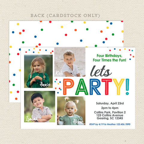 four-child-joint-birthday-party-invitation-primary-colors