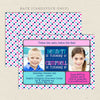 double the fun joint birthday party invitations boy girl