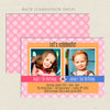 sibling celebration joint birthday party invitations girl