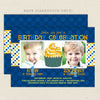 twin fun joint birthday party invitations two photo