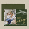merry days printable christmas card green