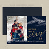 merry days printable christmas card navy