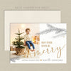 merry days printable christmas card white