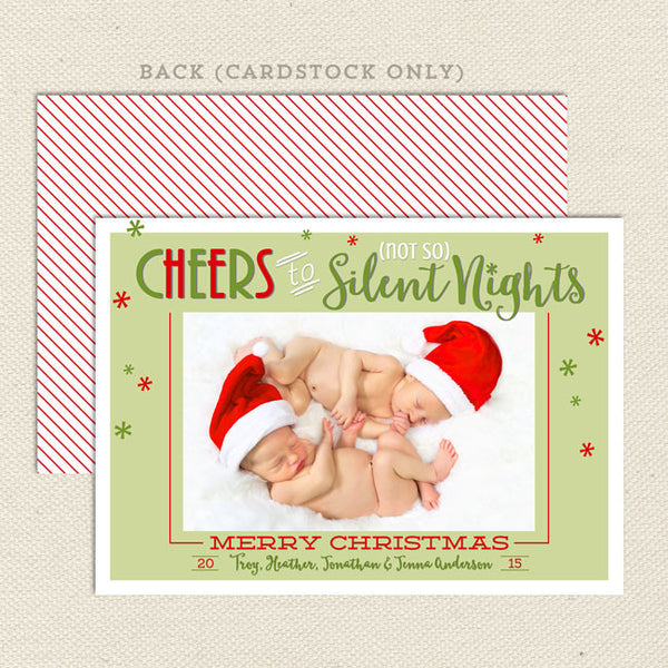 not so silent night christmas card