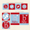 red airplane printable baby shower decorations detail 1