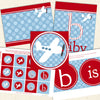 red airplane printable baby shower decorations