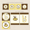 bee baby shower printables