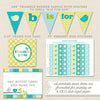 bird boy baby shower printables