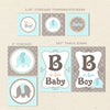 elephant boy printable baby shower decorations detail 1