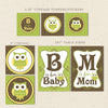 neutral owl printable baby shower