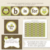 gender neutral owl printable baby shower decorations detail 2
